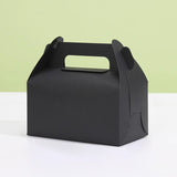25 Pc Party Favor Gift Tote Gable Box Bags 6.4"x3.5"x5.7" Black