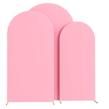 Light Pink Polyester Wedding Arch Cover