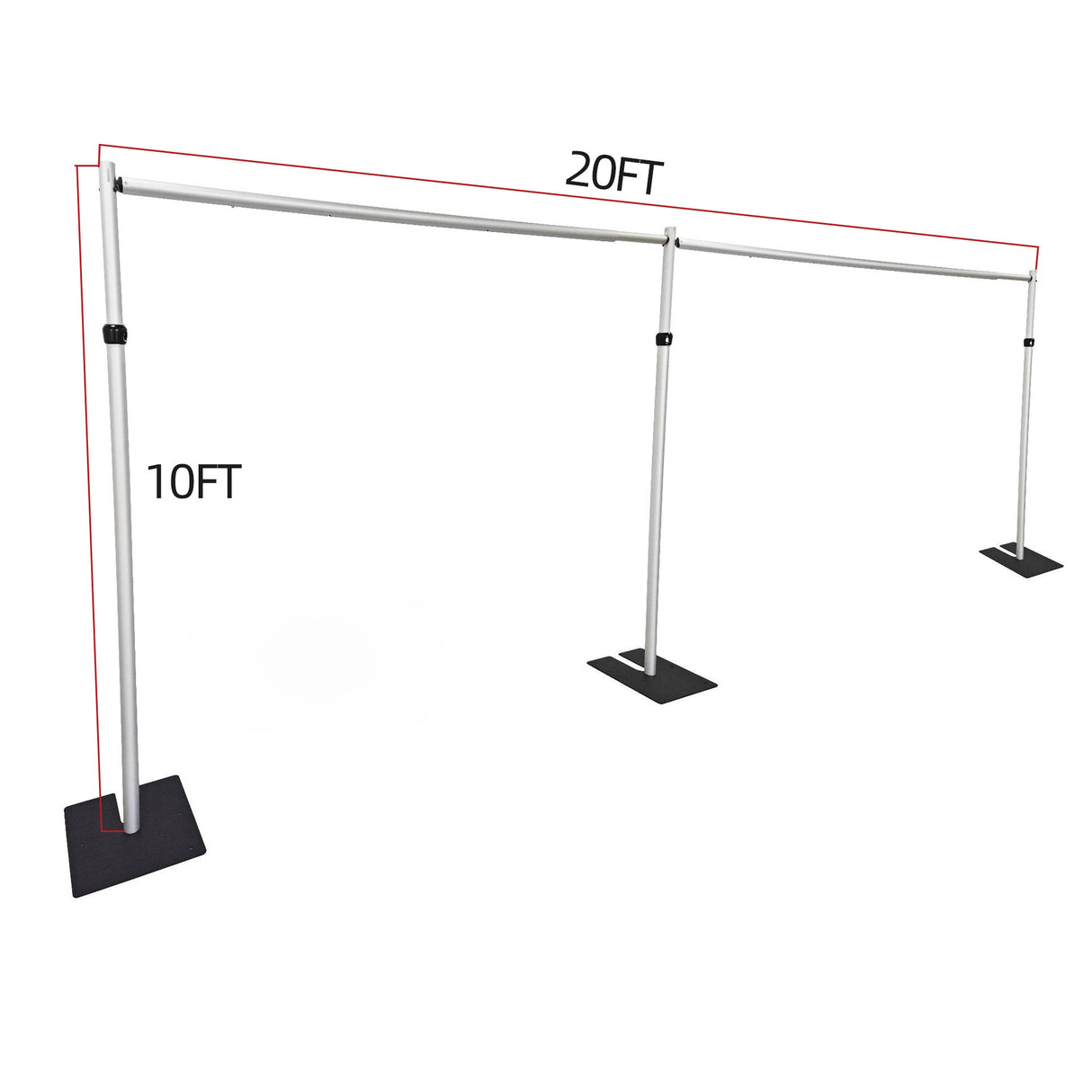 Pipe and Drape Backdrop Stand Kit 10x20FT