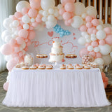Polyester Table Skirt 14ft White