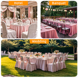 Polyester Solid Color Checkered Tablecloth Rectangle Cream