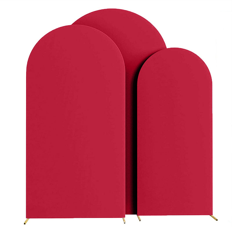 Red Polyester Wedding Arch Cover