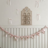 Ribbon Bow Garland Banner Set Red