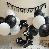 Ribbon Bow Garland Banner Set Red
