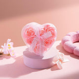 4 Pc 24 Pcs Scented Rose Soap Heart Shaped Party Favors Blue