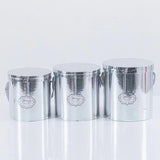 Set of 3 Round Gift Box with Lids Silver