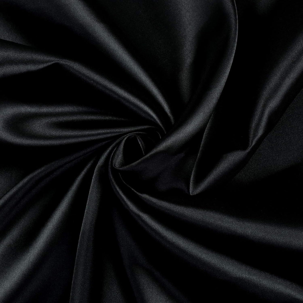 Satin Backdrop Drape Curtain - 9ftx10ft Black