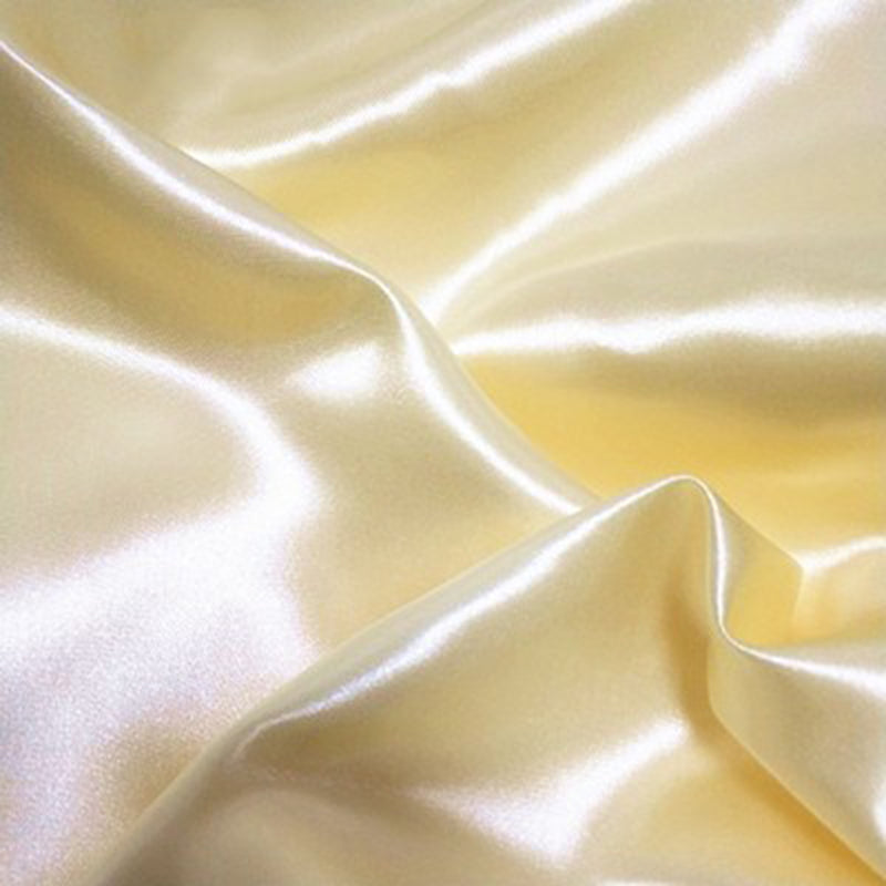 Satin Backdrop Drape Curtain - 9ftx10ft Cream