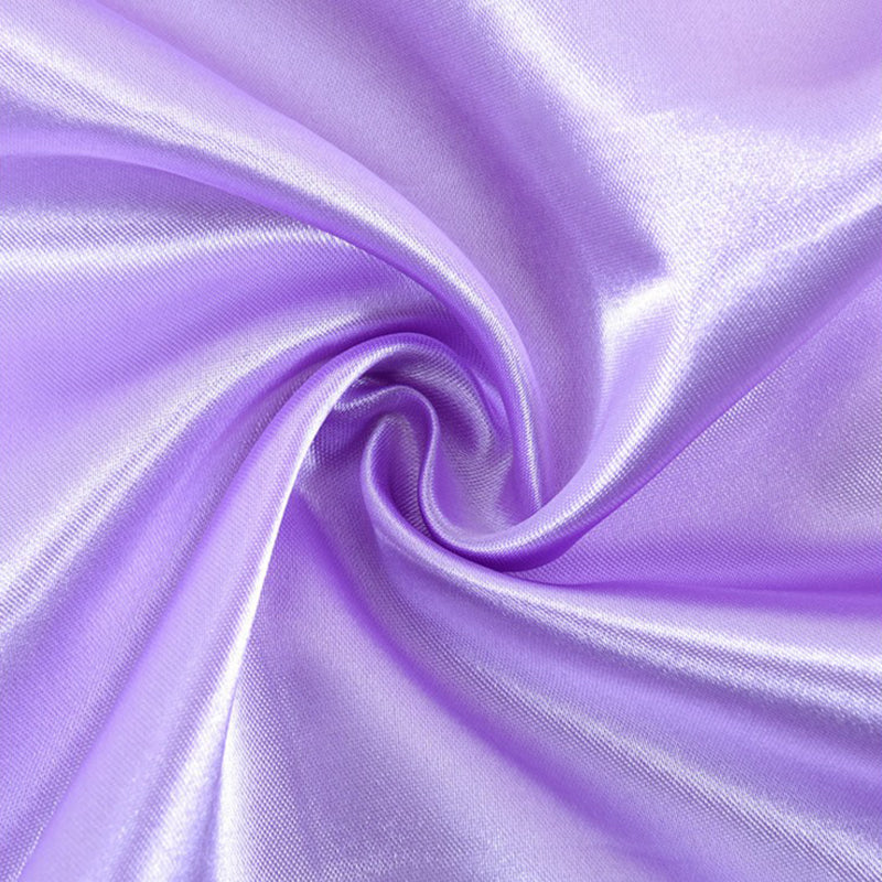 Satin Backdrop Drape Curtain - 9ftx10ft Light Purple