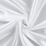 Satin Backdrop Drape Curtain - 9ftx10ft White