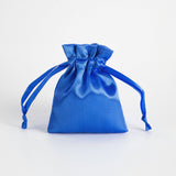 12 Pc Satin Drawstring Wedding Party Favor Bags Royal Blue