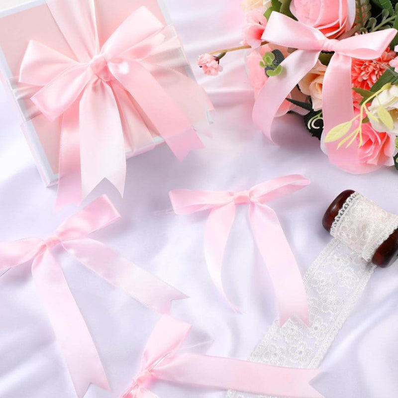 30 Pcs Satin Ribbon Large Bow Red