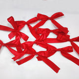 30 Pcs Satin Ribbon Large Bow Red