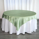 Satin Table Overlay 85"x85" Grass Green