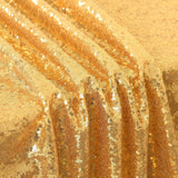 Gold Sequin Backdrop Drape Curtains with Rod Pockets - 8ftx8ft