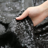 Sequin Fabric Bolt 51"x4 Yards Black