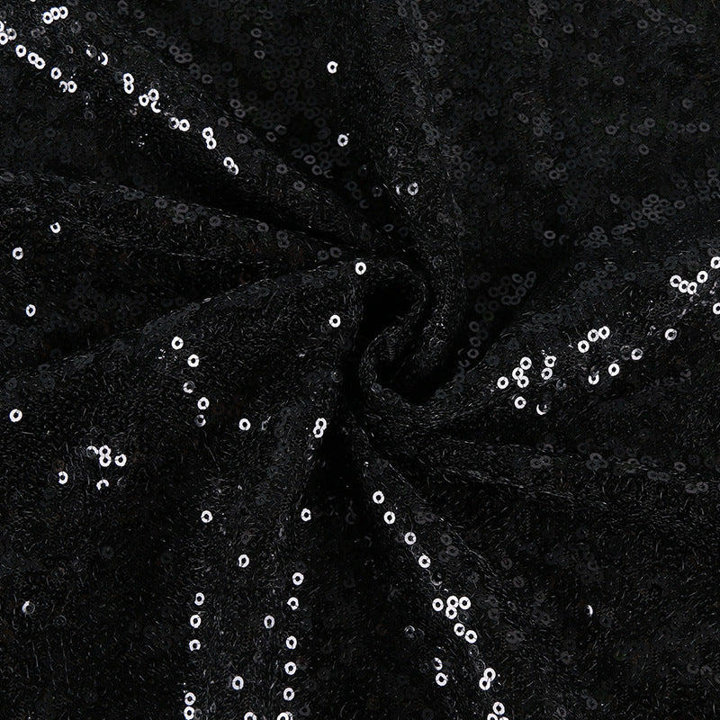 Sequin Fabric Bolt 51"x4 Yards Black