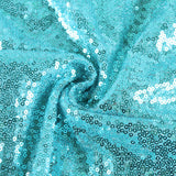 Malachite Green Sequin Backdrop Drape Curtains with Rod Pockets - 8ftx8ft