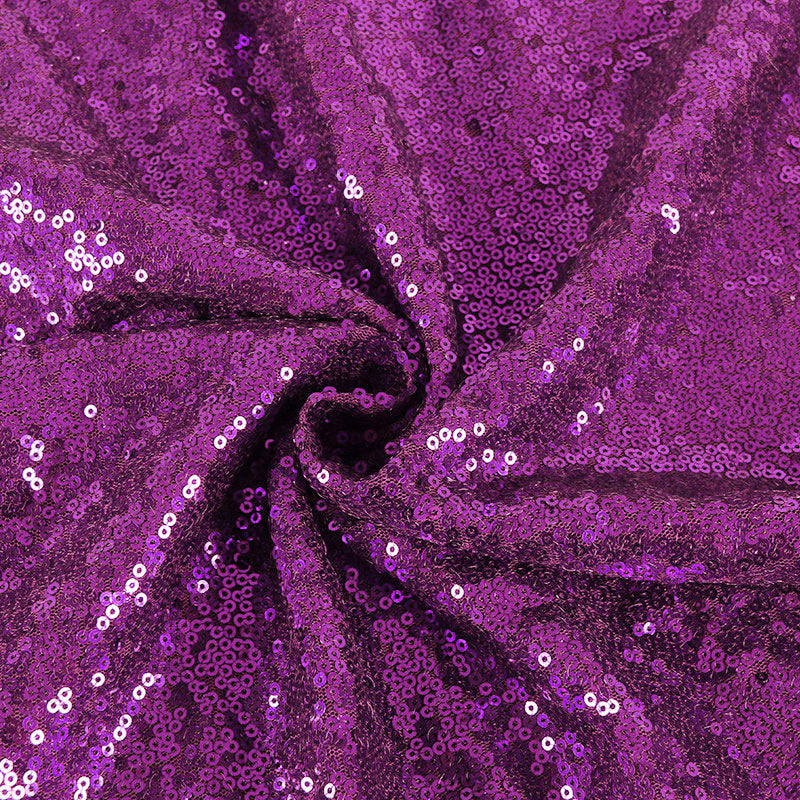 Sequin Fabric Bolt 51"x4 Yards Dark Purple