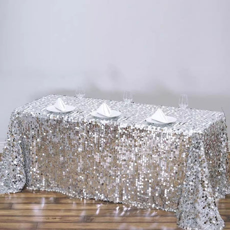 Sequin Rectangle Tablecloth 132"x90"