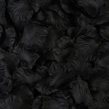 500 Pc Silk Rose Petals Confetti Black