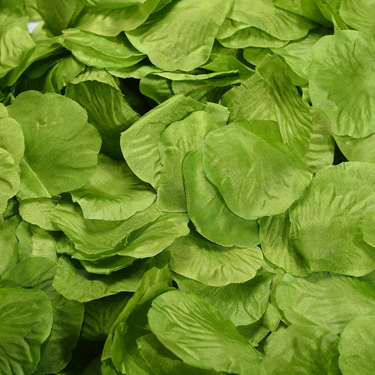 500 Pc Silk Rose Petals Confetti Green