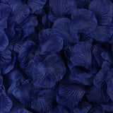 500 Pc Silk Rose Petals Confetti Dark Blue
