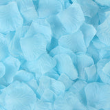 500 Pc Silk Rose Petals Confetti Light Blue