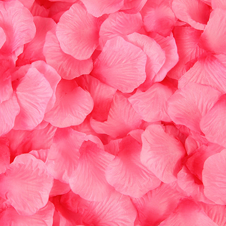 500 Pc Silk Rose Petals Confetti Gradient Light Rose Red