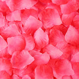 500 Pc Silk Rose Petals Confetti Gradient Peach Red