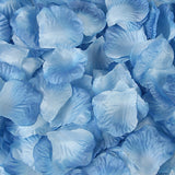 500 Pc Silk Rose Petals Confetti Dark Blue Gradient