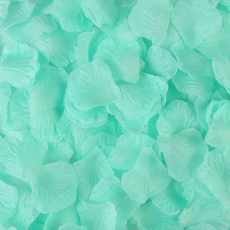 500 Pc Silk Rose Petals Confetti Tiffany Blue