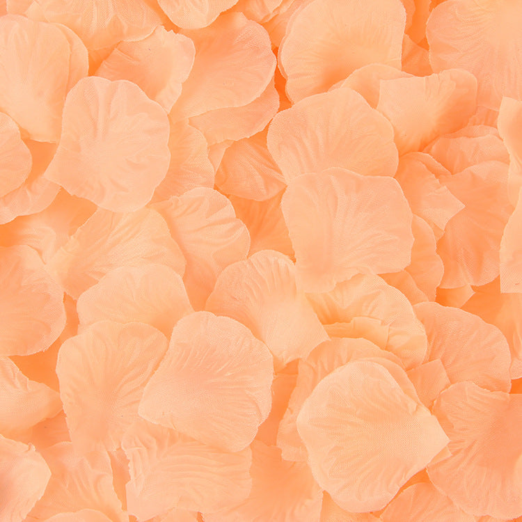 500 Pc Silk Rose Petals Confetti Pink Yellow