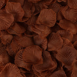 500 Pc Silk Rose Petals Confetti Brown