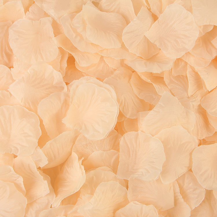 500 Pc Silk Rose Petals Confetti Champagne
