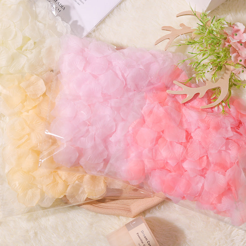 500 Pc Silk Rose Petals Confetti Gradient Purple Red White