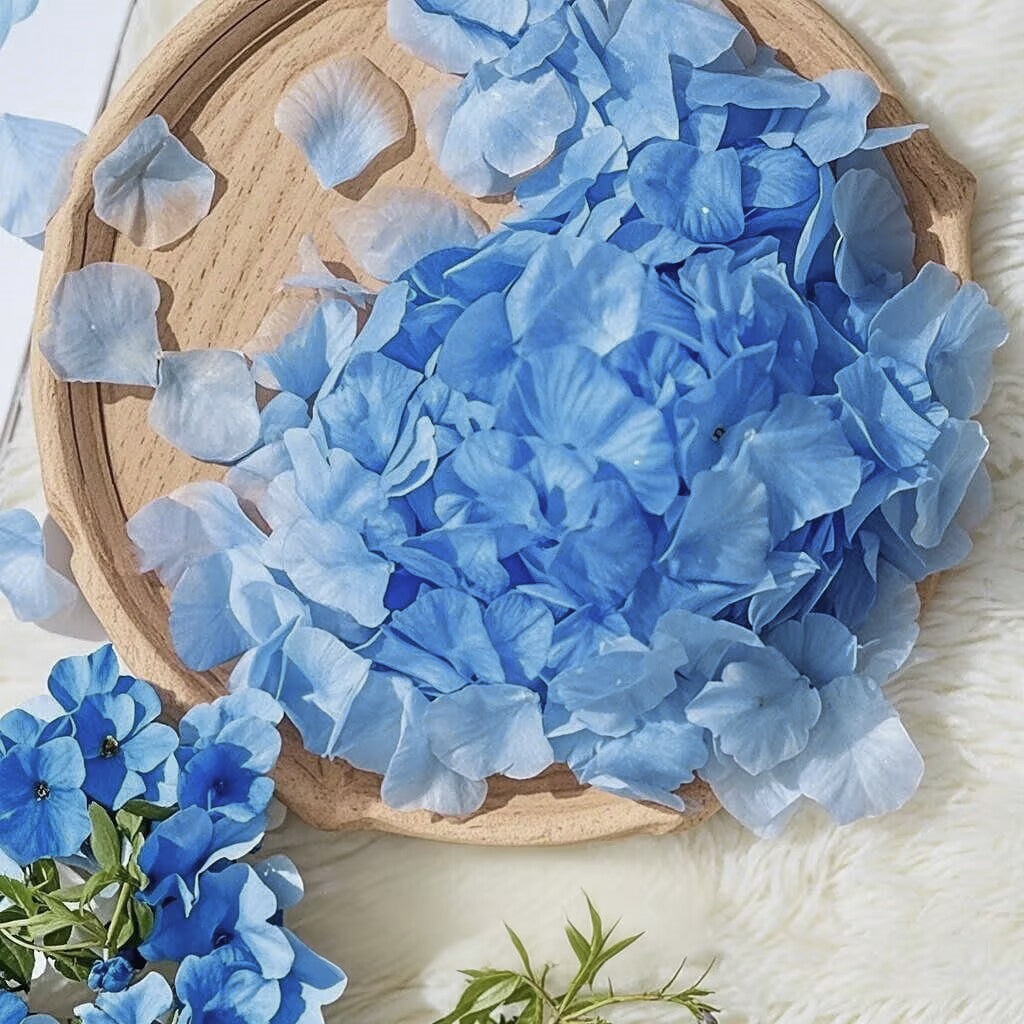 500 Pc Silk Rose Petals Confetti Dark Blue Gradient