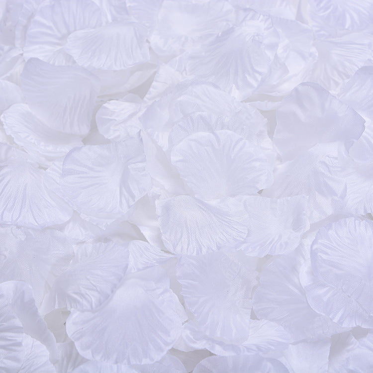 500 Pc Silk Rose Petals Confetti White