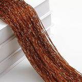 Silk Tassel String Curtains 3ftx7ft Coffee