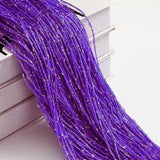 Silk Tassel String Curtains 3ftx7ft Violet