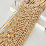 Silk Tassel String Curtains 3ftx7ft Champagne