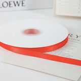 Single Face Decorative Satin Ribbon 100 Yards 3/8" Orange