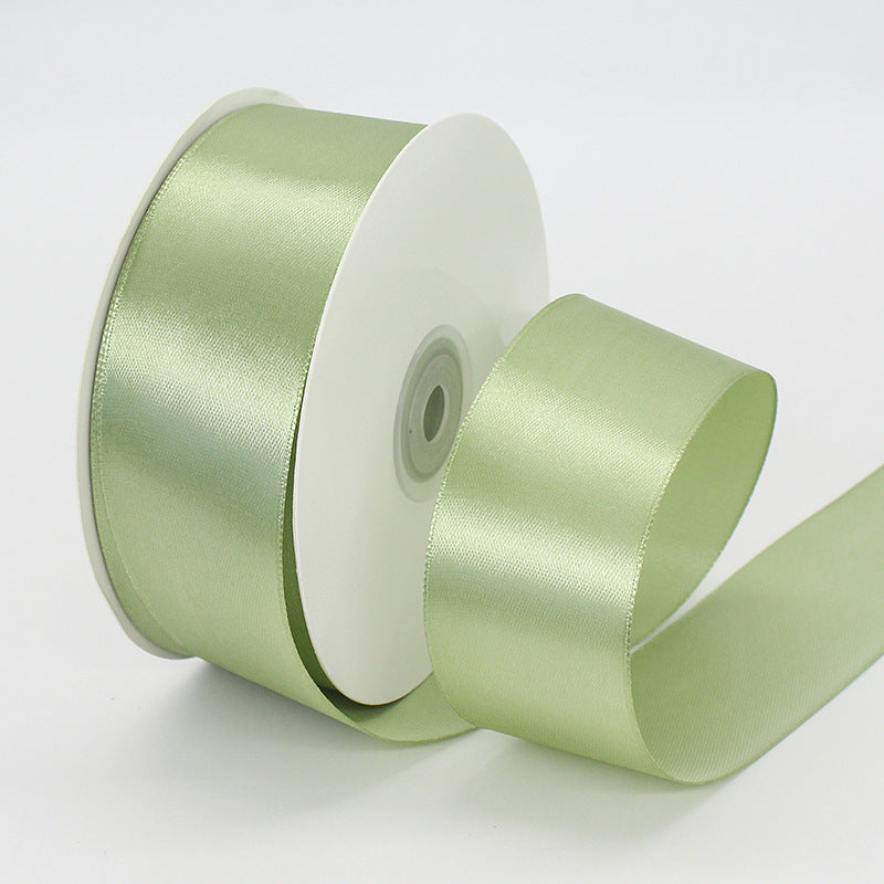 Single Face Decorative Satin Ribbon 50 Yards 1.5" Sage Green