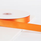 Single Face Decorative Satin Ribbon 100 Yards 7/8" Orange
