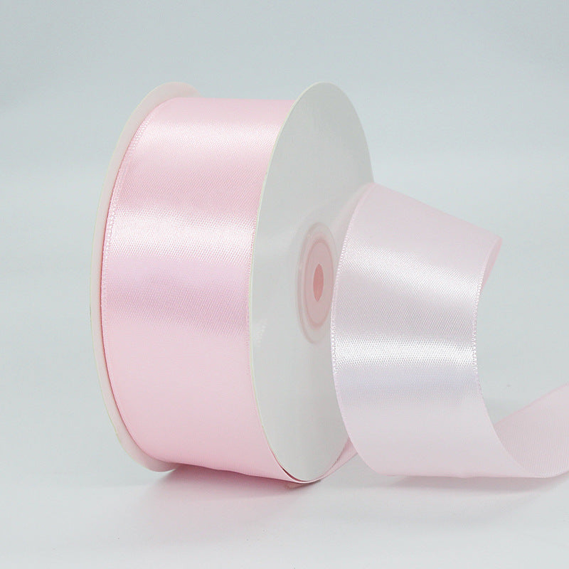 Single Face Decorative Satin Ribbon 50 Yards 1.5" Pink