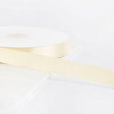 Single Face Decorative Satin Ribbon 100 Yards 7/8" Milky