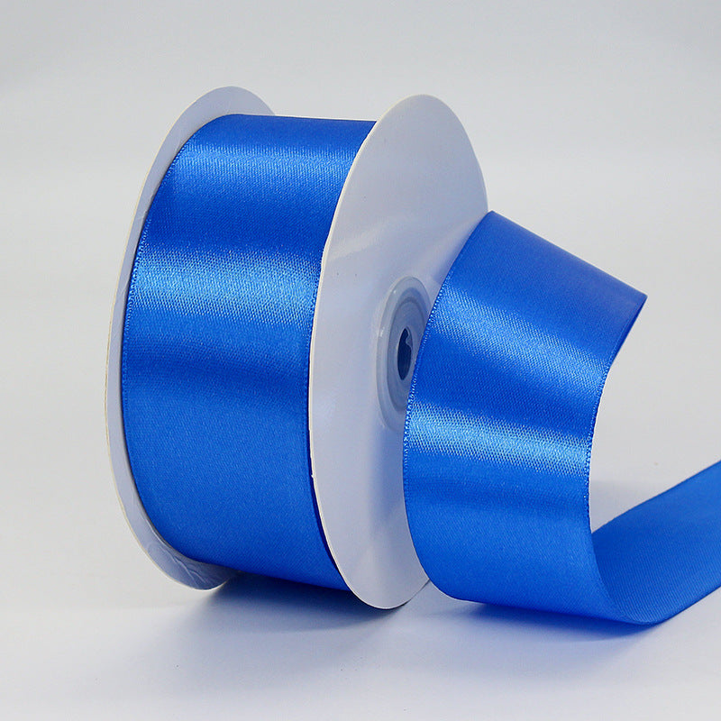Single Face Decorative Satin Ribbon 50 Yards 1.5" Royal Blue