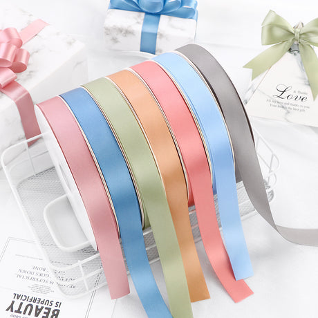 Single Face Decorative Satin Ribbon 100 Yards 7/8" Orange