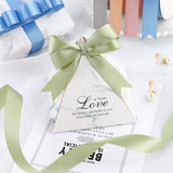 Single Face Decorative Satin Ribbon 100 Yards 7/8" White