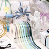 Single Face Decorative Satin Ribbon 100 Yards 3/8" Haze Blue